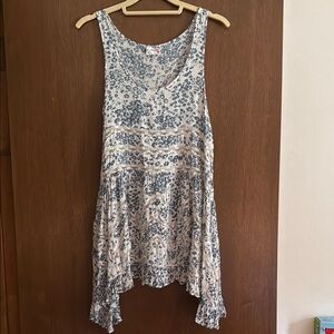 Free People - Floral Sleeveless Tunic Top